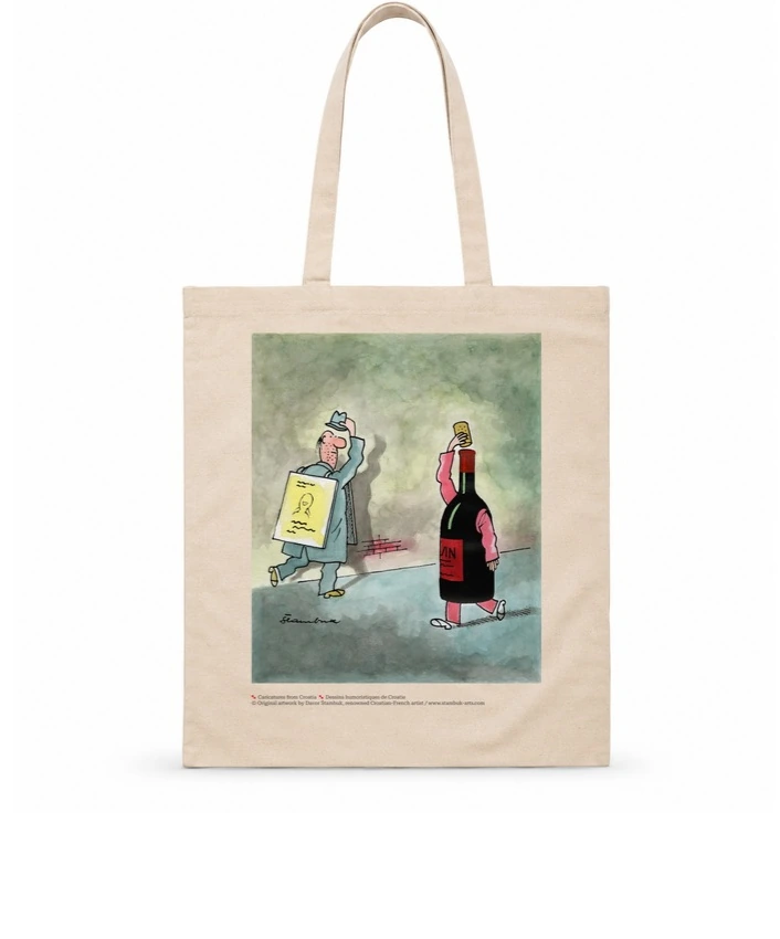 Srednja torba Sommelier — natur