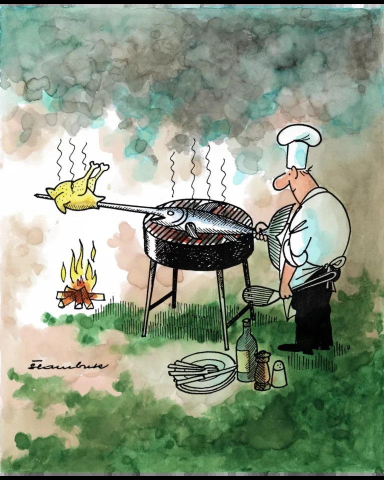 Grill Master — karikatura Davora Štambuka